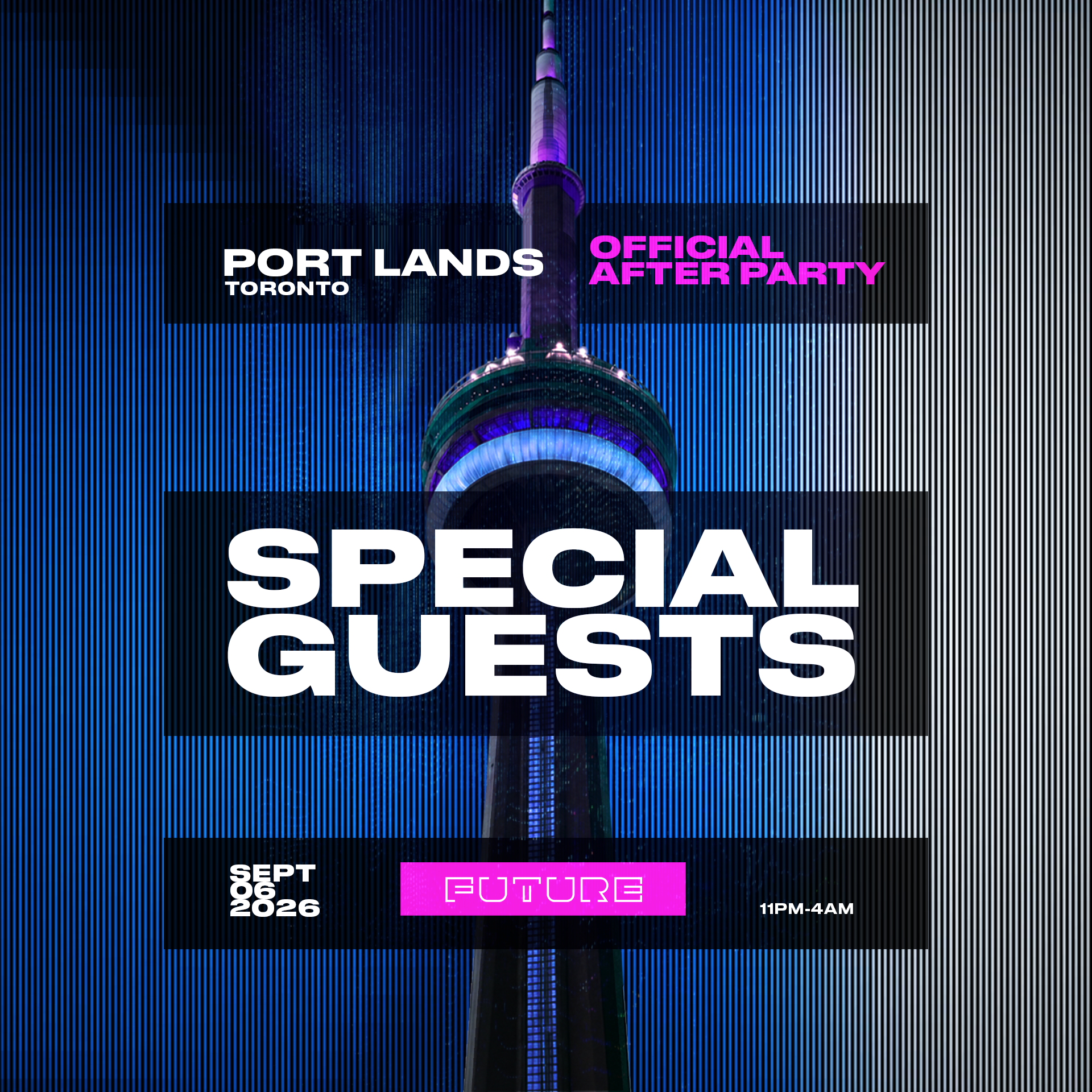PORT LANDS AFTERPARTY flyer