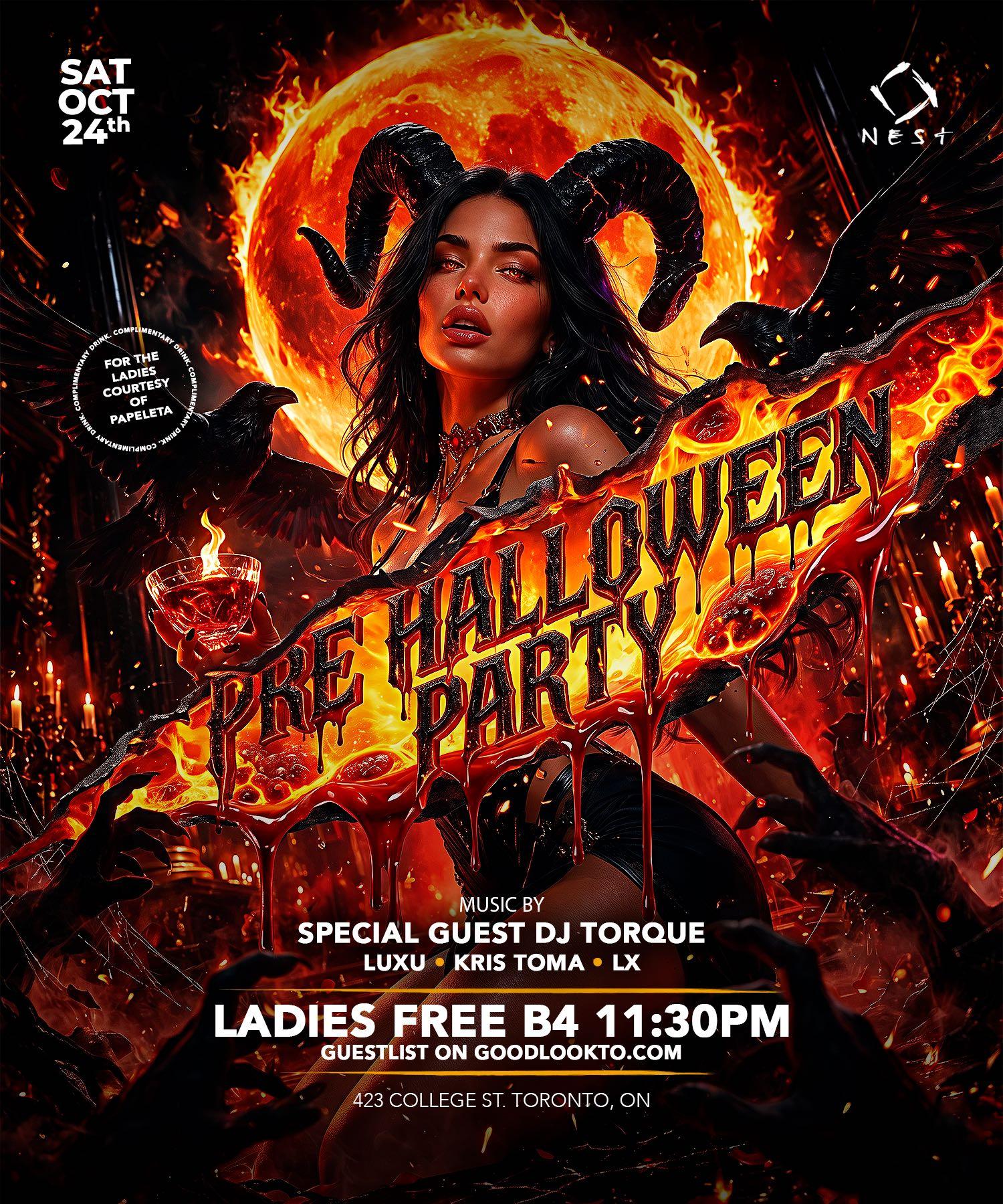Pre Halloween Party (Crave Saturdays) at NEST Toronto event artwork