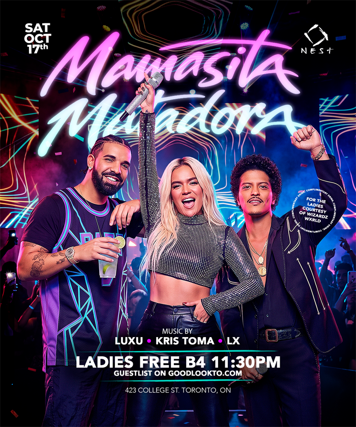 Matadora - Mamasita (Crave Saturdays) at NEST Toronto event artwork